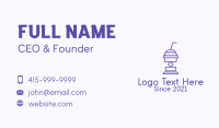 Purple Beverage Cooler  Business Card Image Preview
