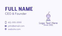 Purple Beverage Cooler  Business Card Preview