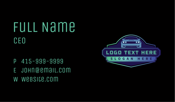 Car Garage Vehicle Business Card Design Image Preview