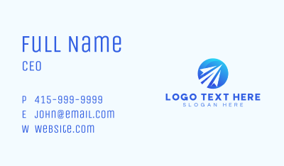 Airplane Flight Travel Business Card Image Preview