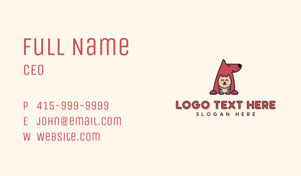 Dog Cat Animal Shelter Business Card Design Image Preview