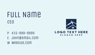 Construction Roof Repair Business Card Image Preview