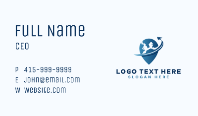 Global Plane Locator Business Card Image Preview