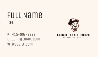 Happy Boy Mascot  Business Card Image Preview