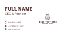 Pitbull Dog Chef Business Card Image Preview