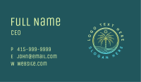 Ocean Beach Tree Business Card Image Preview