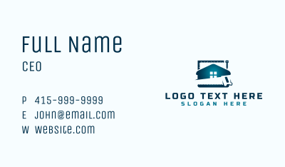 House Construction Saw Business Card Image Preview