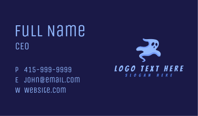 Spooky Spirit Ghost Business Card Image Preview