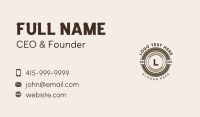 Antique Whiskey Brand Business Card Design