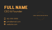 Orange Circle Business Business Card Image Preview