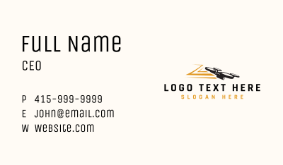 Fast Drone Videography Business Card Image Preview