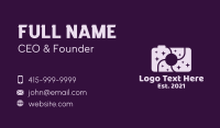 Purple Space Camera Business Card Image Preview