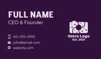 Purple Space Camera Business Card Image Preview