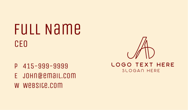 Apparel Fashion Boutique Business Card Design Image Preview