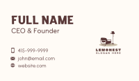 Armchair Lamp Decoration Business Card Image Preview