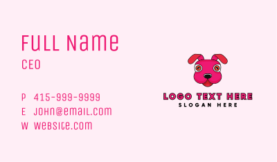 Stuffed Toy Puppy Business Card Image Preview