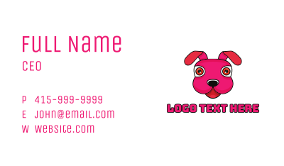 Stuffed Toy Puppy Business Card