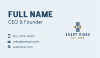 Star Pillar Construction Business Card Design