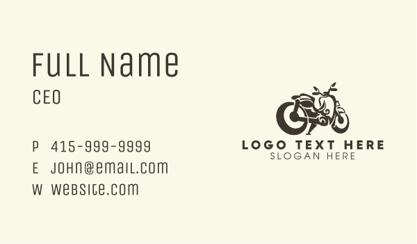 Motorcycle Motorbike Business Card Design Image Preview