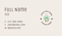 Vintage Hemp Leaf Business Card Image Preview