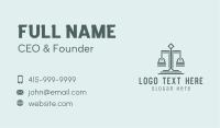 Law Justice Scale Business Card Design