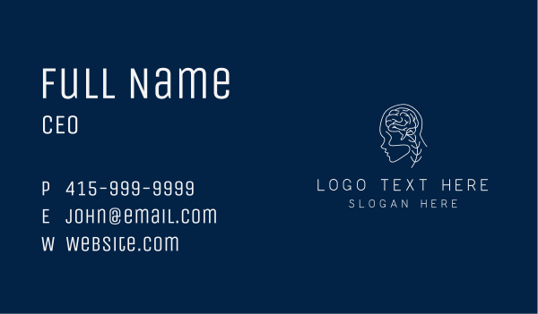 Brain Neurology Science Business Card Design Image Preview