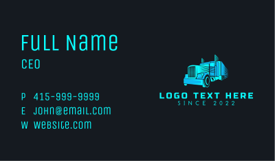 Express Trucking Delivery Business Card Image Preview