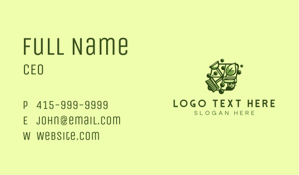  Leaf Cleaning Service Business Card Design Image Preview