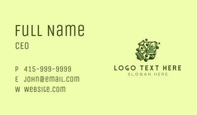  Leaf Cleaning Service Business Card Image Preview