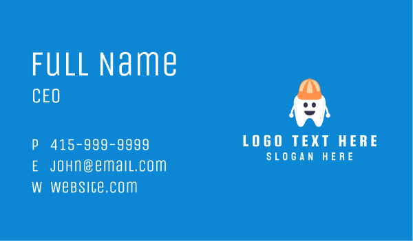 Kid Tooth Mascot Business Card Design Image Preview