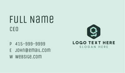 Creative Startup Letter G Business Card Image Preview