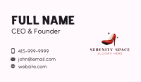 Stiletto Fashion Shoe Business Card Design