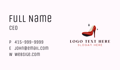 Stiletto Fashion Shoe Business Card Image Preview