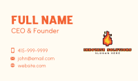 Pixel Fire Streamer Business Card Image Preview