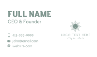 Floral Wreath Lettermark Business Card Image Preview