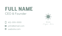 Floral Wreath Lettermark Business Card Image Preview