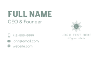 Floral Wreath Lettermark Business Card Preview