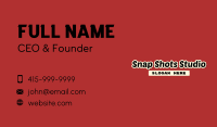 Magazine Journalism Wordmark Business Card Image Preview