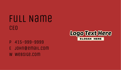 Magazine Journalism Wordmark Business Card Image Preview