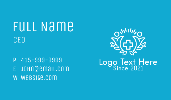 Minimalist Medical Clinic  Business Card Design Image Preview
