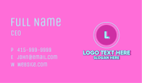 Sweet Dessert Emblem Letter Business Card Image Preview