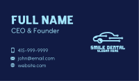 Digital Blue Car Business Card Image Preview