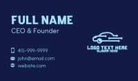 Digital Blue Car Business Card Image Preview