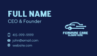 Digital Blue Car Business Card Image Preview