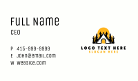 Outdoor Cabin Camp Business Card Image Preview