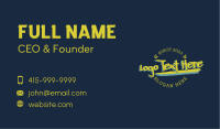 Graffiti Badge Wordmark Business Card Design