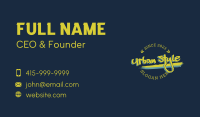 Graffiti Badge Wordmark Business Card Image Preview