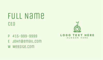 Gardening Shovel Plant Business Card Image Preview