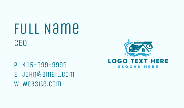 Power Washing Cleaning Sanitation Business Card Design Image Preview