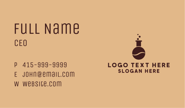 Coffee Bean Laboratory Business Card Design Image Preview